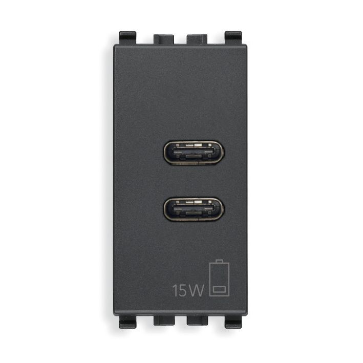 Vimar Eikon 20292 USB Power Supply Unit, 120-240V AC, Flush Mount, 1-Module — Quality Boat Parts