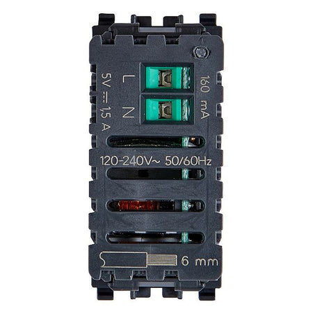 Vimar Eikon 20292 USB Power Supply Unit, 120-240V AC, Flush Mount, 1-Module — Quality Boat Parts