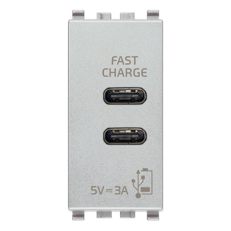 Vimar Eikon 20292 USB Power Supply Unit, 120-240V AC, Flush Mount, 1-Module — Quality Boat Parts