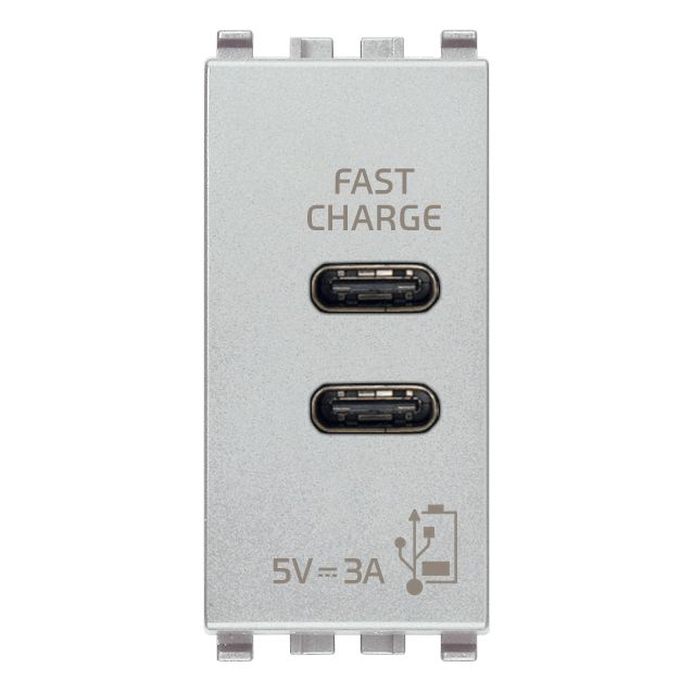 Vimar Eikon 20292 USB Power Supply Unit, 120-240V AC, Flush Mount, 1-Module — Quality Boat Parts
