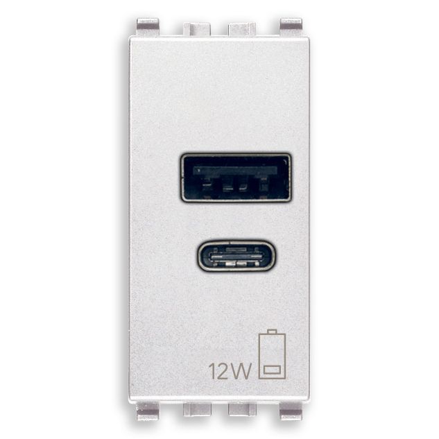 Vimar Eikon 20292 USB Power Supply Unit, 120-240V AC, Flush Mount, 1-Module — Quality Boat Parts