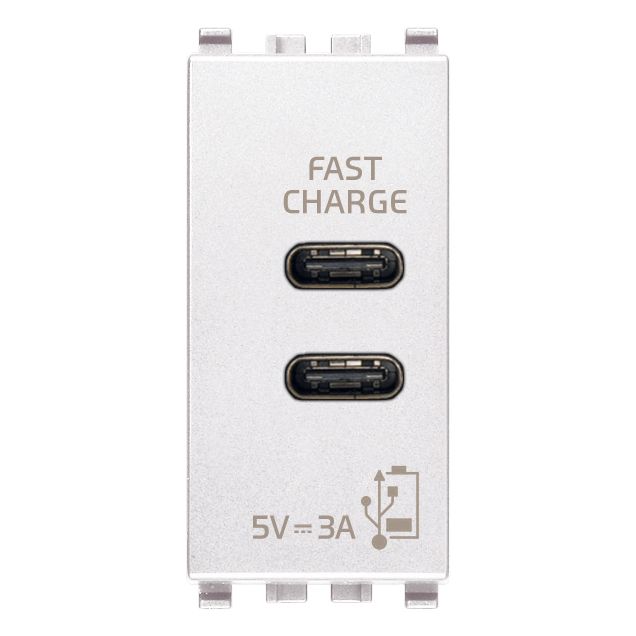 Vimar Eikon 20292 USB Power Supply Unit, 120-240V AC, Flush Mount, 1-Module — Quality Boat Parts