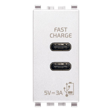 Vimar Eikon 20292 USB Power Supply Unit, 120-240V AC, Flush Mount, 1-Module — Quality Boat Parts