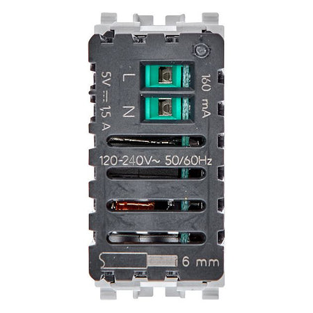 Vimar Eikon 20292 USB Power Supply Unit, 120-240V AC, Flush Mount, 1-Module — Quality Boat Parts