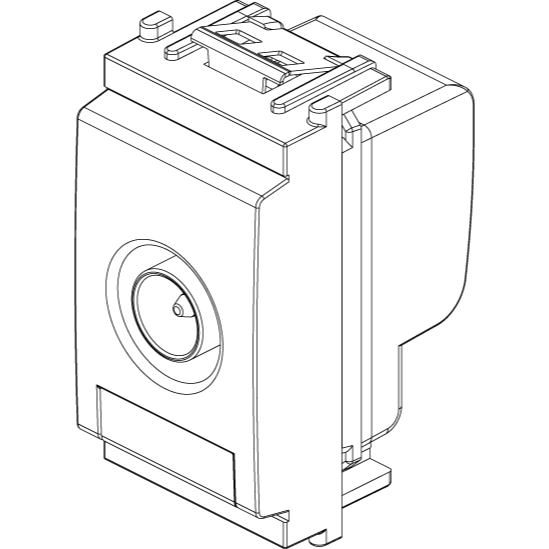 Vimar Idea TV-RD-SAT Socket Outlet, 5-2400 MHz, Male Connector — Quality Boat Parts