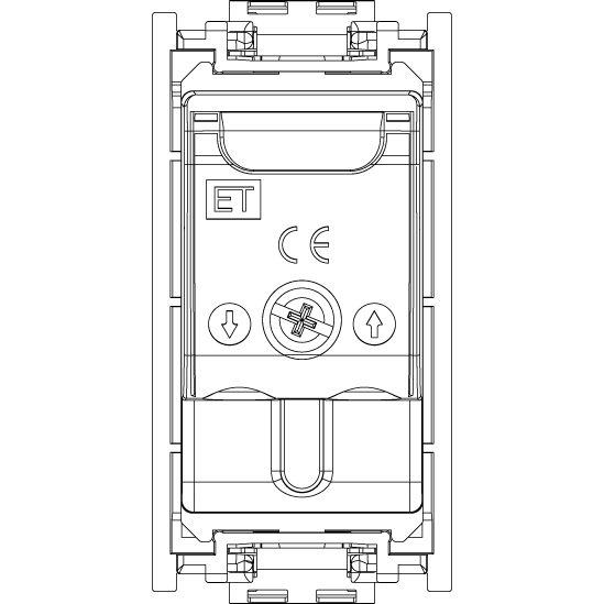 Vimar Idea TV-RD-SAT Socket Outlet, 5-2400 MHz, Male Connector — Quality Boat Parts