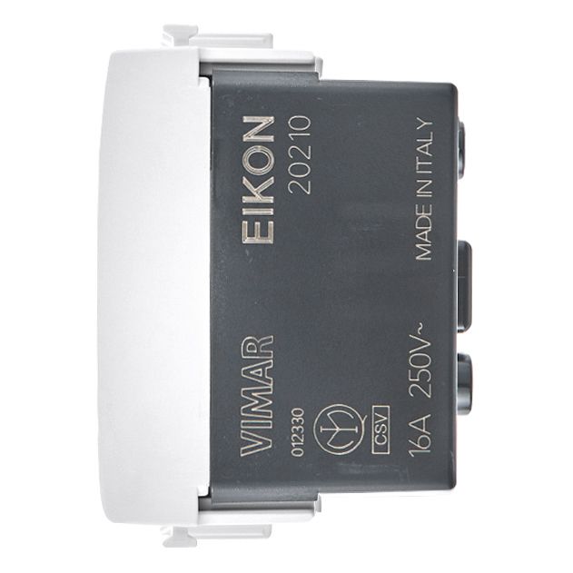 Vimar Eikon SICURY Universal Socket Outlet, 2P+E 16A 250V, Italian P40, 2 Module — Quality Boat Parts