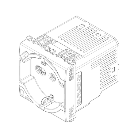 Vimar Eikon SICURY Universal Socket Outlet, 2P+E 16A 250V, Italian P40, 2 Module — Quality Boat Parts