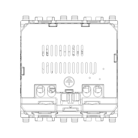 Vimar Eikon SICURY Universal Socket Outlet, 2P+E 16A 250V, Italian P40, 2 Module — Quality Boat Parts