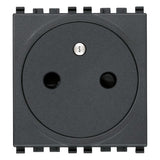 Vimar Eikon SICURY French Standard Socket Outlet, 2P+E 16A 250V, 2-Module — Quality Boat Parts
