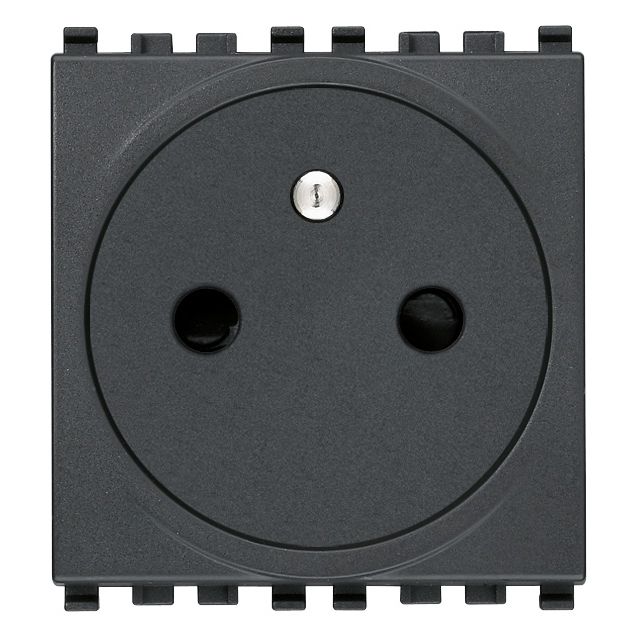 Vimar Eikon SICURY French Standard Socket Outlet, 2P+E 16A 250V, 2-Module — Quality Boat Parts