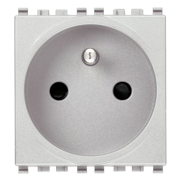 Vimar Eikon SICURY French Standard Socket Outlet, 2P+E 16A 250V, 2-Module — Quality Boat Parts