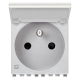 Vimar Eikon SICURY French Standard Socket Outlet, 2P+E 16A 250V, 2-Module — Quality Boat Parts