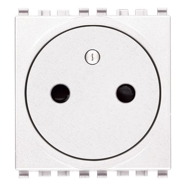 Vimar Eikon SICURY French Standard Socket Outlet, 2P+E 16A 250V, 2-Module — Quality Boat Parts