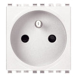 Vimar Eikon SICURY French Standard Socket Outlet, 2P+E 16A 250V, 2-Module — Quality Boat Parts