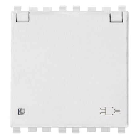 Vimar Eikon SICURY French Standard Socket Outlet, 2P+E 16A 250V, 2-Module — Quality Boat Parts