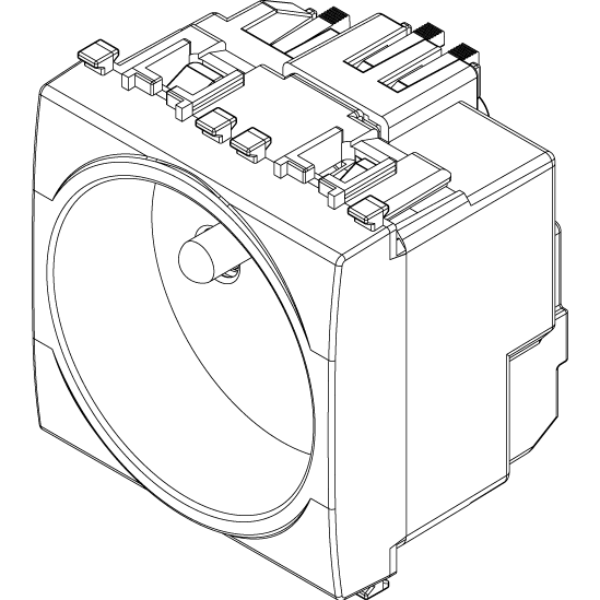 Vimar Eikon SICURY French Standard Socket Outlet, 2P+E 16A 250V, 2-Module — Quality Boat Parts