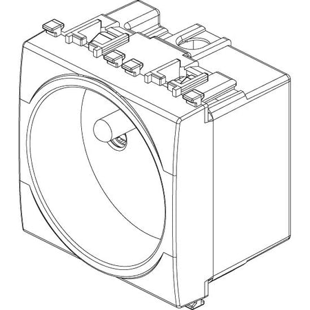 Vimar Eikon SICURY French Standard Socket Outlet, 2P+E 16A 250V, 2-Module — Quality Boat Parts