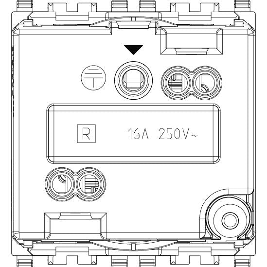 Vimar Eikon SICURY French Standard Socket Outlet, 2P+E 16A 250V, 2-Module — Quality Boat Parts
