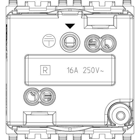 Vimar Eikon SICURY French Standard Socket Outlet, 2P+E 16A 250V, 2-Module — Quality Boat Parts