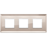 Vimar Eikon EVO 6-Module Cover Plate, 2+2+2 Layout, 71mm Centers — Quality Boat Parts