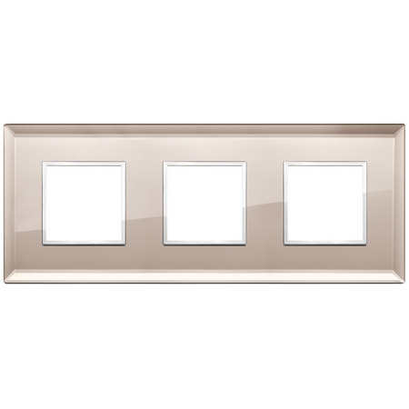Vimar Eikon EVO 6-Module Cover Plate, 2+2+2 Layout, 71mm Centers — Quality Boat Parts