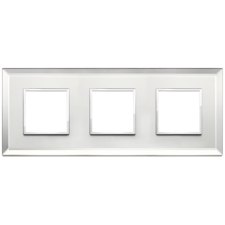 Vimar Eikon EVO 6-Module Cover Plate, 2+2+2 Layout, 71mm Centers — Quality Boat Parts