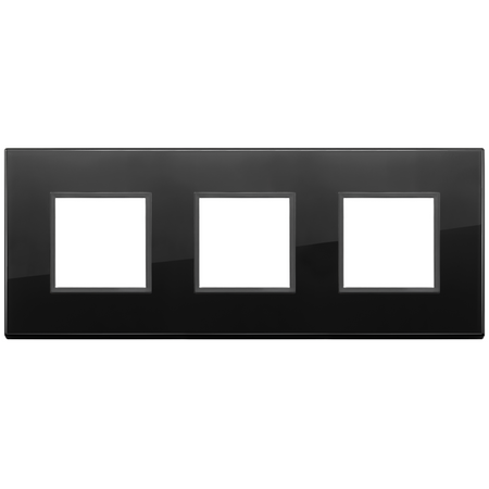 Vimar Eikon EVO 6-Module Cover Plate, 2+2+2 Layout, 71mm Centers — Quality Boat Parts
