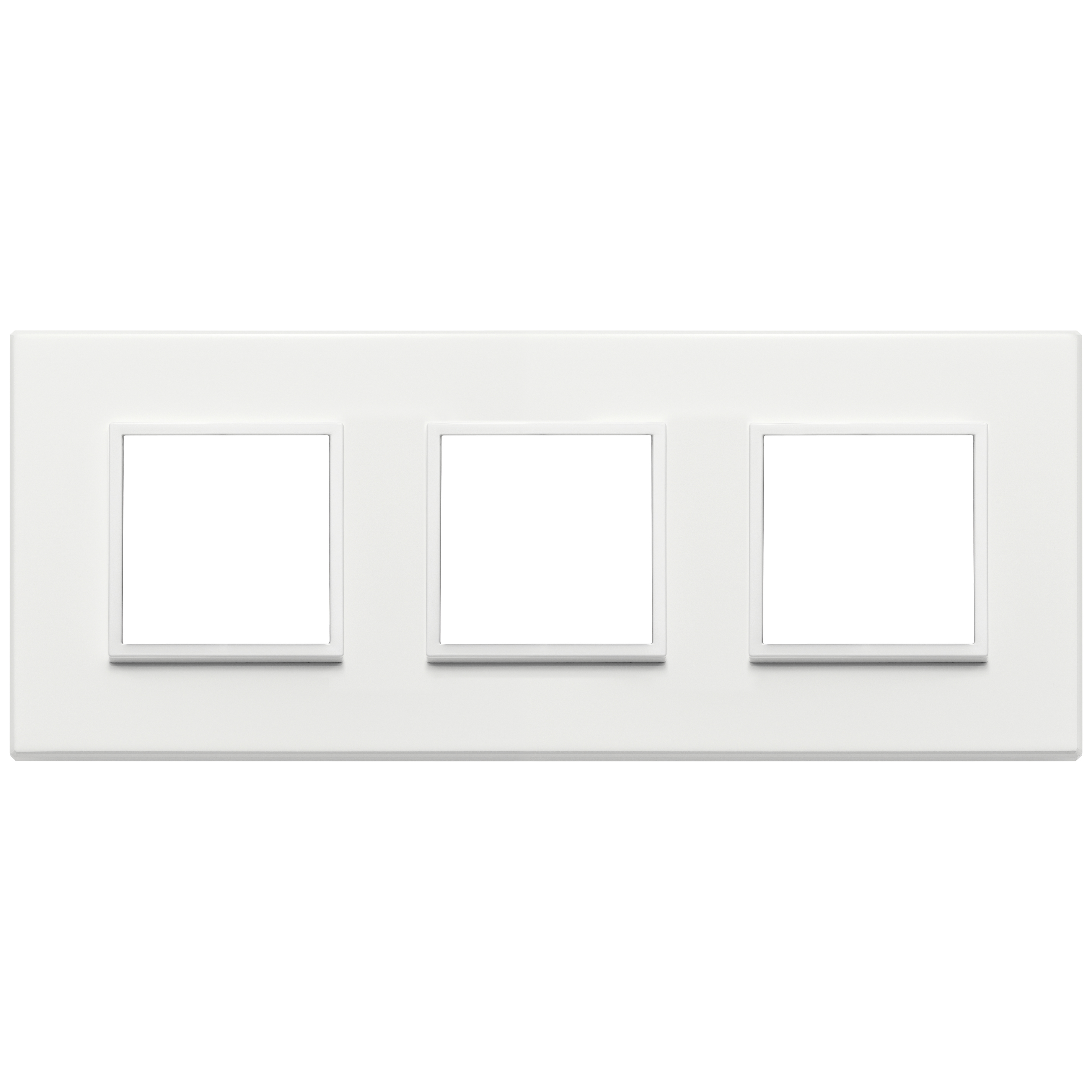 Vimar Eikon EVO 6-Module Cover Plate, 2+2+2 Layout, 71mm Centers — Quality Boat Parts