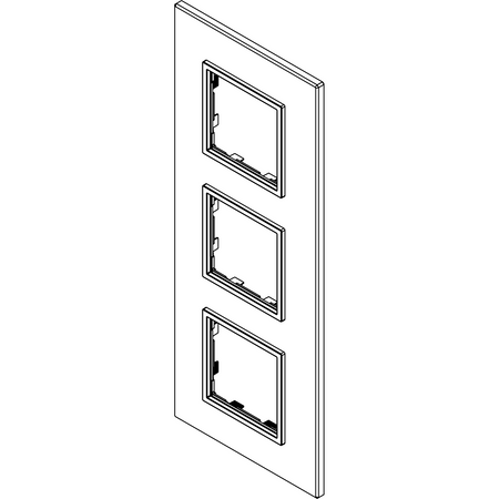 Vimar Eikon EVO 6-Module Cover Plate, 2+2+2 Layout, 71mm Centers — Quality Boat Parts