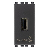 Vimar Arké USB Charging Outlet, 120-240V AC, 1 Module — Quality Boat Parts