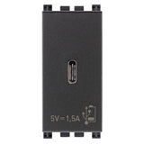 Vimar Arké USB Charging Outlet, 120-240V AC, 1 Module — Quality Boat Parts