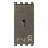 Vimar Arké USB Charging Outlet, 120-240V AC, 1 Module — Quality Boat Parts