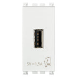 Vimar Arké USB Charging Outlet, 120-240V AC, 1 Module — Quality Boat Parts