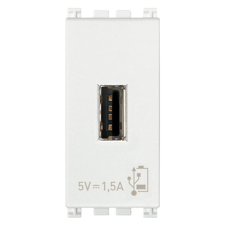 Vimar Arké USB Charging Outlet, 120-240V AC, 1 Module — Quality Boat Parts