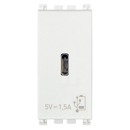 Vimar Arké USB Charging Outlet, 120-240V AC, 1 Module — Quality Boat Parts