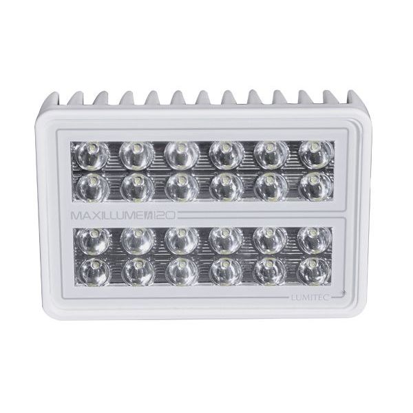 Lumitec Maxillume h120 LED Flood Light, 10-30VDC, IP67, 12,000 lm, White Dimming — Quality Boat Parts
