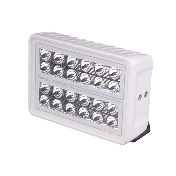 Lumitec Maxillume h120 LED Flood Light, 10-30VDC, IP67, 12,000 lm, White Dimming — Quality Boat Parts