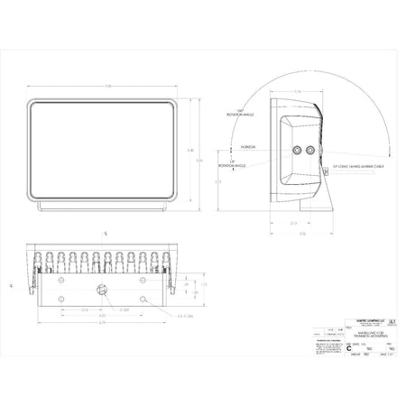 Lumitec Maxillume h120 LED Flood Light, 10-30VDC, IP67, 12,000 lm, White Dimming — Quality Boat Parts