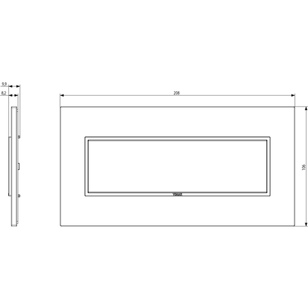 Vimar Eikon EVO 7-Module Cover Plate, Horizontal/Vertical Mount — Quality Boat Parts