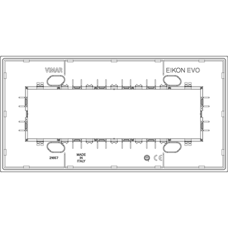 Vimar Eikon EVO 7-Module Cover Plate, Horizontal/Vertical Mount — Quality Boat Parts