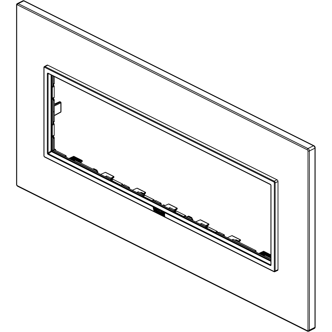 Vimar Eikon EVO 7-Module Cover Plate, Horizontal/Vertical Mount — Quality Boat Parts