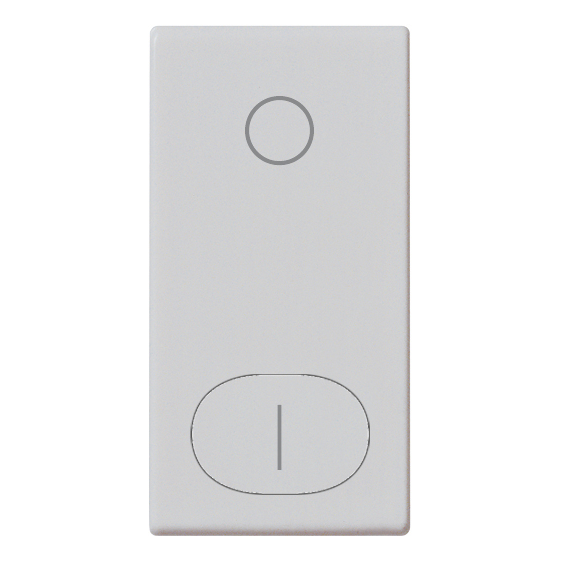 Vimar Plana 1M Interchangeable Button, Single Rocker, IP40, Lightable, Halogen-Free Thermoplastic — Quality Boat Parts