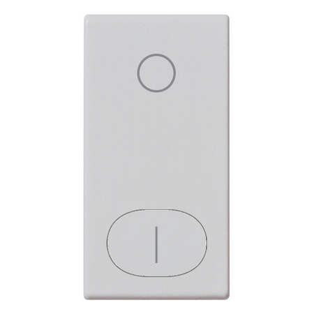 Vimar Plana 1M Interchangeable Button, Single Rocker, IP40, Lightable, Halogen-Free Thermoplastic — Quality Boat Parts