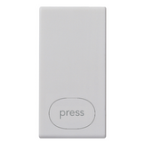 Vimar Plana 1M Interchangeable Button, Single Rocker, IP40, Lightable, Halogen-Free Thermoplastic — Quality Boat Parts