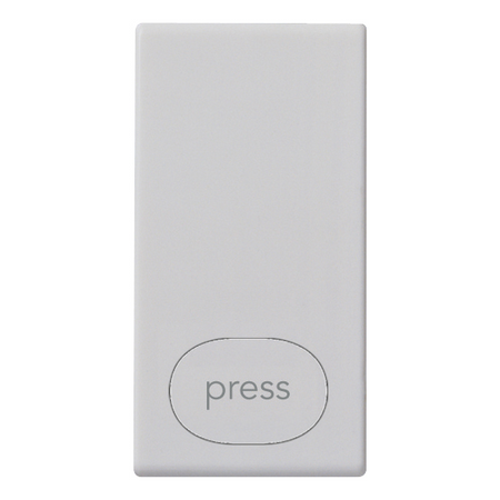 Vimar Plana 1M Interchangeable Button, Single Rocker, IP40, Lightable, Halogen-Free Thermoplastic — Quality Boat Parts