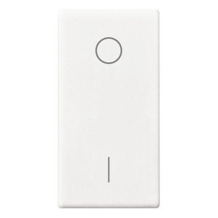 Vimar Plana 1M Interchangeable Button, Single Rocker, IP40, Lightable, Halogen-Free Thermoplastic — Quality Boat Parts