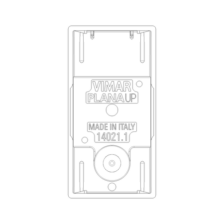Vimar Plana 1M Interchangeable Button, Single Rocker, IP40, Lightable, Halogen-Free Thermoplastic — Quality Boat Parts