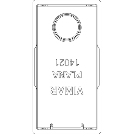 Vimar Plana 1M Interchangeable Button, Single Rocker, IP40, Lightable, Halogen-Free Thermoplastic — Quality Boat Parts