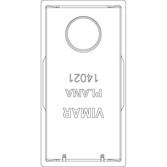 Vimar Plana 1M Interchangeable Button, Single Rocker, IP40, Lightable, Halogen-Free Thermoplastic — Quality Boat Parts
